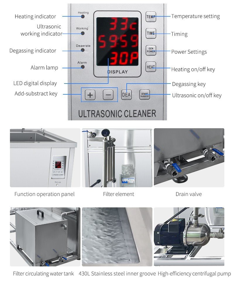 500L Commercial Industrial Ultrasonic Cleaner